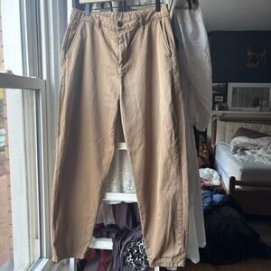 American Vintage USA Studio Trouser Pants Tan High Waist 90s
